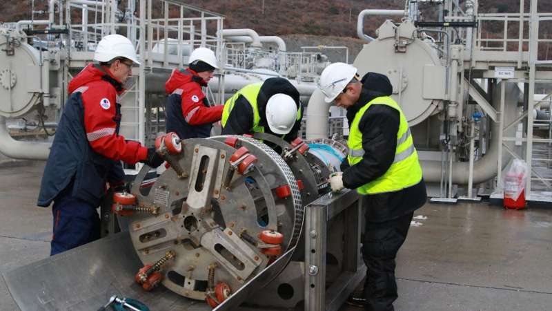 На морском терминале КТК завершены работы по диагностике подводного трубопровода