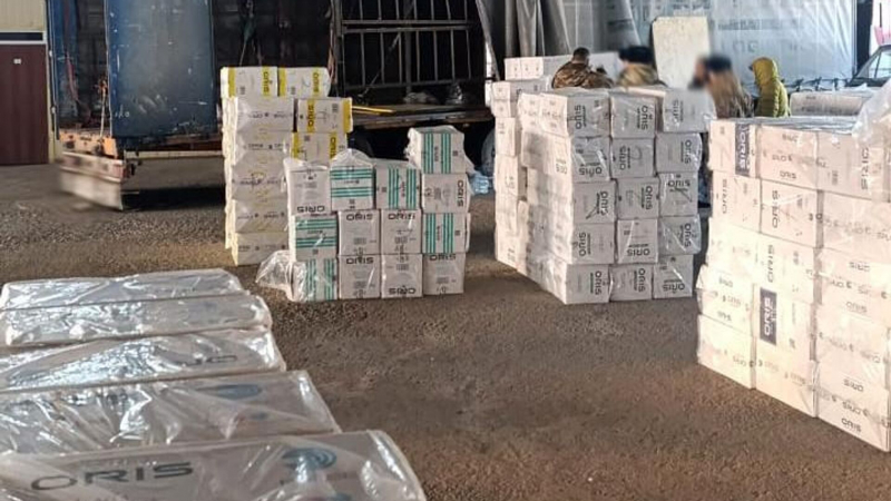 Более полумиллиона пачек контрабандных сигарет пытались незаконно ввезти в Казахстан